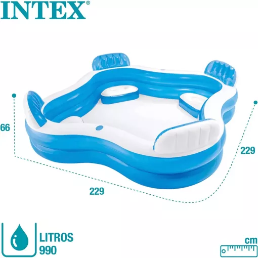 Intex felfújható családi medence 229 x 229 x 66 cm