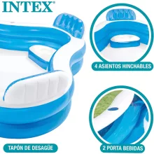 Intex felfújható családi medence 229 x 229 x 66 cm