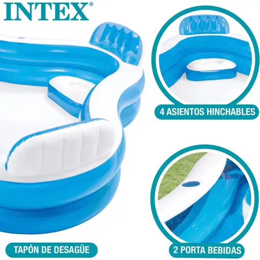 Intex felfújható családi medence 229 x 229 x 66 cm
