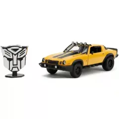   Jada Toys - Transformers: 1977 Chevrolet Camaro Bumblebee fém játékautó 22cm emblémával