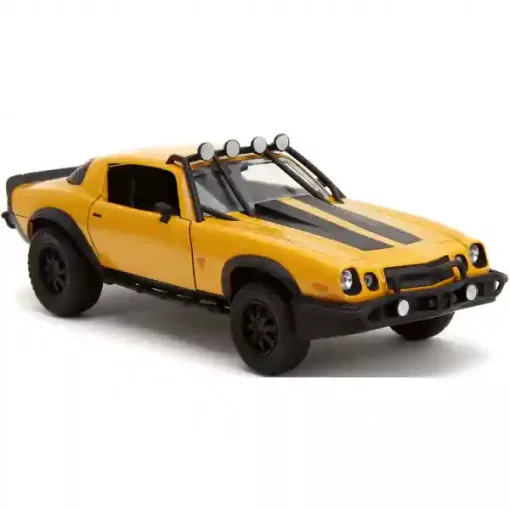 Jada Toys - Transformers: 1977 Chevrolet Camaro Bumblebee fém játékautó 22cm emblémával