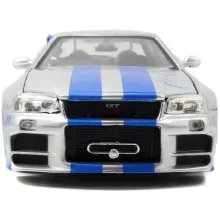 Jada Toys - Halálos iramban: Brian's Nissan Skyline GT-R (R34) fém játékautó 19cm