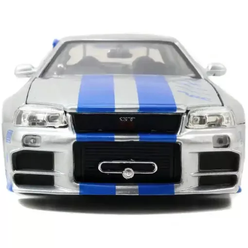 Jada Toys - Halálos iramban: Brian's Nissan Skyline GT-R (R34) fém játékautó 19cm