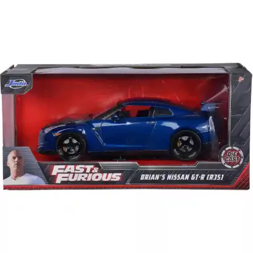 Jada Toys - Halálos iramban: Brian's Nissan GT-R (R35) fém játékautó 20cm