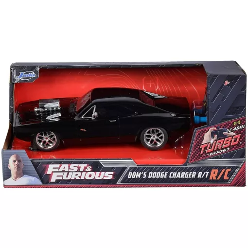 Jada Toys - Halálos iramban: Dom's 1970 Dodge Charger R/T távirányítós RC játékautó 19cm (253203019)