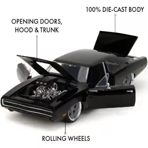 Jada Toys - Halálos iramban: 1970 Dodge Charger fém játékautó 22cm