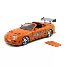 Jada Toys - Halálos iramban: Brian's 1995 Toyota Supra fém játékautó 22cm Brian figurával (253205001)