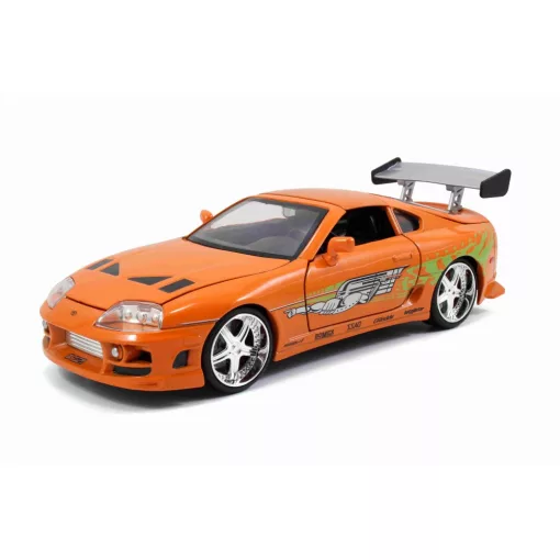 Jada Toys - Halálos iramban: Brian's 1995 Toyota Supra fém játékautó 22cm Brian figurával (253205001)