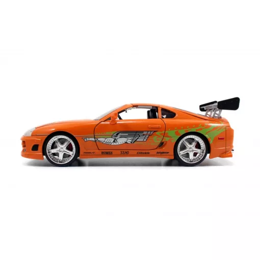 Jada Toys - Halálos iramban: Brian's 1995 Toyota Supra fém játékautó 22cm Brian figurával (253205001)