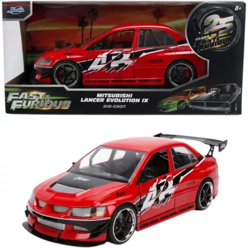 Jada Toys - Halálos iramban: Mitsubishi Lancer Evolution IX fém játékautó 20cm