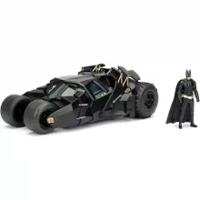 Jada Toys - A sötét lovag Batmobile fém játékautó 19cm Batman figurával