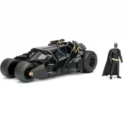   Jada Toys - A sötét lovag Batmobile fém játékautó 19cm Batman figurával