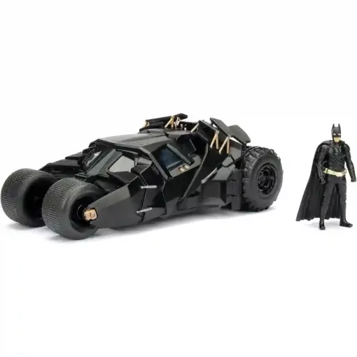 Jada Toys - A sötét lovag Batmobile fém játékautó 19cm Batman figurával