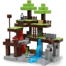 Jada Toys - Minecraft Nano Scene Overworld játékszett fém figurákkal