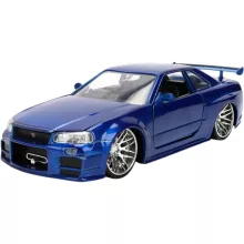 Jada Toys - Halálos iramban: Brian's Nissan Skyline GT-R (R34) fém játékautó 19cm