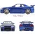   Jada Toys - Halálos iramban: Brian's Nissan Skyline GT-R (R34) fém játékautó 19cm
