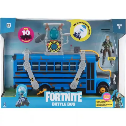 Jazwares Fortnite interaktív Battle Bus Jonesy figurával