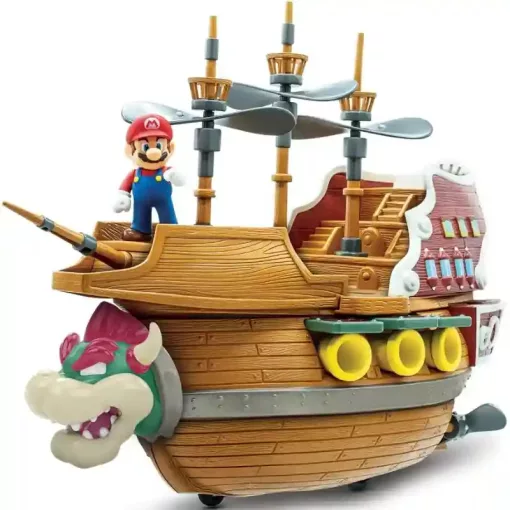 Super Mario - Bowser interaktív léghajója játékszett Mario figurával