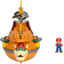 Super Mario - Bowser interaktív léghajója játékszett Mario figurával