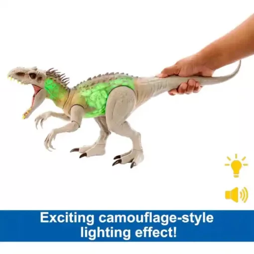 Mattel Jurassic World Indominus Rex dino figura fénnyel és hanggal 55cm