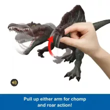 Mattel Jurassic World Spinosaurus dino figura fénnyel és hanggal 55cm