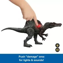 Mattel Jurassic World Spinosaurus dino figura fénnyel és hanggal 55cm