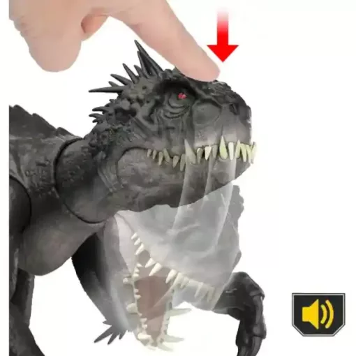 Mattel Jurassic World Scorpios Rex dino figura fénnyel és hanggal 37cm
