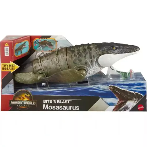Mattel Jurassic World: Újjászületés Mosasaurus dino figura 65cm, Rebirth