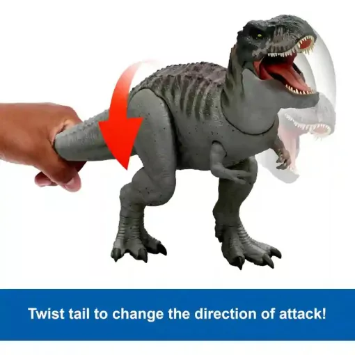 Mattel Jurassic World: Újjászületés Tyrannosaurus Rex dino figura fénnyel és hanggal 55cm, Rebirth