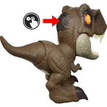 Mattel Jurassic World "beszélő" Tyrannosaurus Rex dino figura hanggal 20cm
