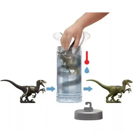 Mattel Jurassic World színváltós meglepetés dino figura, Dino Reveal