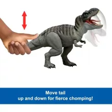 Mattel Jurassic World: Újjászületés Tyrannosaurus Rex dino figura fénnyel és hanggal 55cm, Rebirth