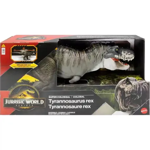 Mattel Jurassic World: Újjászületés Tyrannosaurus Rex óriás dino figura 99cm, Rebirth