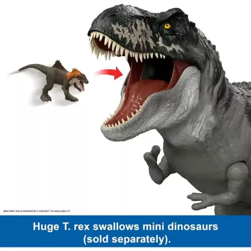 Mattel Jurassic World: Újjászületés Tyrannosaurus Rex óriás dino figura 99cm, Rebirth