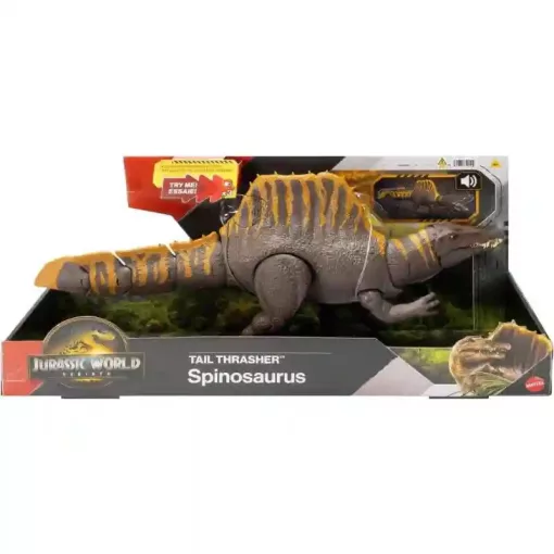 Mattel Jurassic World: Újjászületés Spinosaurus dino figura hanggal 55cm, Rebirth