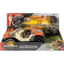 Mattel Jurassic World: Újjászületés Velociraptor dino elfogása terepjáróval, Rebirth