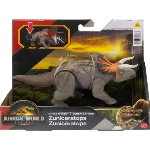 Mattel Jurassic World Zuniceratops dino figura 18cm, Rebirth