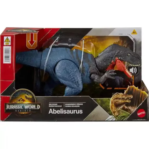 Mattel Jurassic World: Újjászületés Abelisaurus dino figura hanggal 30cm, Rebirth