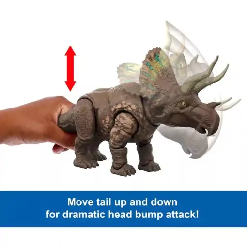 Mattel Jurassic World: Újjászületés Eotriceratops dino figura 32cm, Rebirth