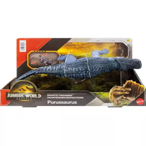 Mattel Jurassic World: Újjászületés Purussaurus dino figura 36cm, Rebirth