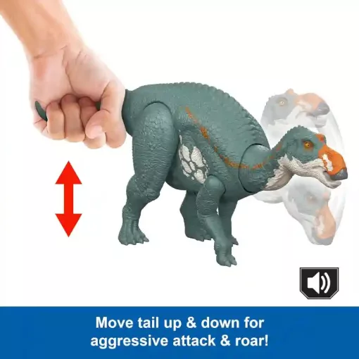 Mattel Jurassic World: Újjászületés Maiasaura dino figura hanggal 31cm, Rebirth