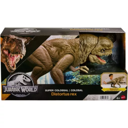 Mattel Jurassic World Distortus Rex óriás dinó figura 78cm, Super Colossal