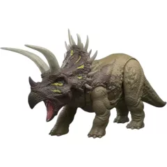   Mattel Jurassic World Triceratops interaktív dinó figura 31cm, Survival