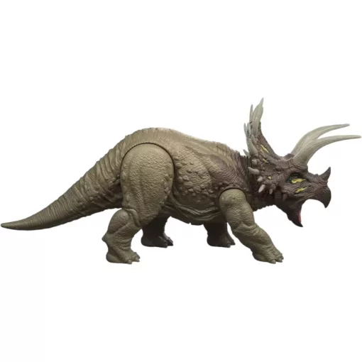 Mattel Jurassic World Triceratops interaktív dinó figura 31cm, Survival