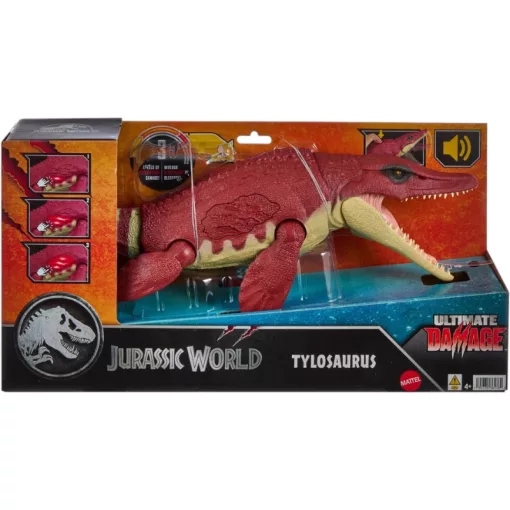 Mattel Jurassic World Tylosaurus interaktív dinó figura 50cm, Ultimate Damage