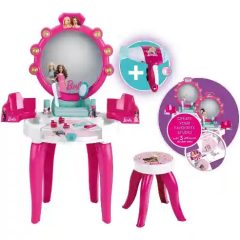   Klein Barbie pipereasztal székkel és játék hajszárítóval
