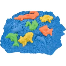 Magic Sand - 4 az 1-ben csillámos kinetikus homok játékkészlet formákkal