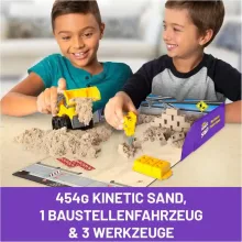 Kinetic Sand - 2 az 1-ben kinetikus homok építőkészlet buldózerrel