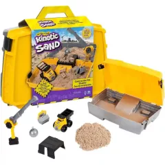   Kinetic Sand - Építkezés kinetikus homok játékkészlet daruval és teherautóval