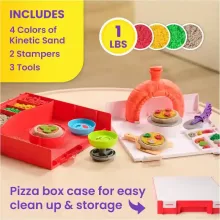 Kinetic Sand - Kinetikus homok pizzakészítő játékszett (csomagolássérült)